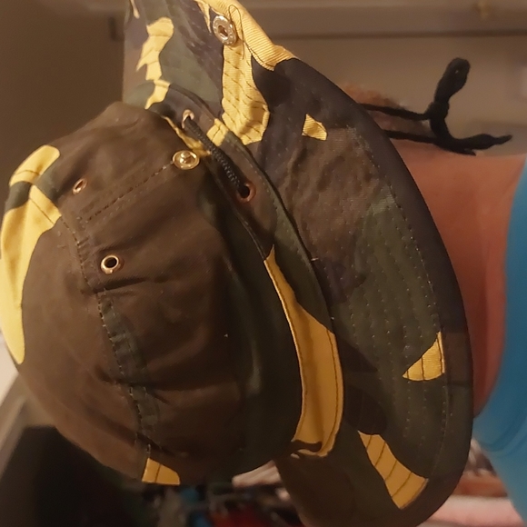 Unisex Woodland Fishing Hiking Travel Military Sun-proof Camo Boonie Hat Cap NEW - Picture 6 of 8